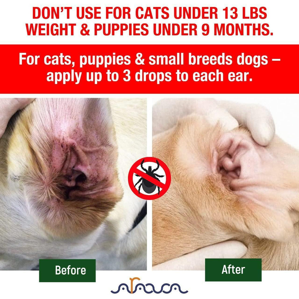 Soulagement des Oreilles pour Animaux - Traitement Naturel pour Chiens & Chats