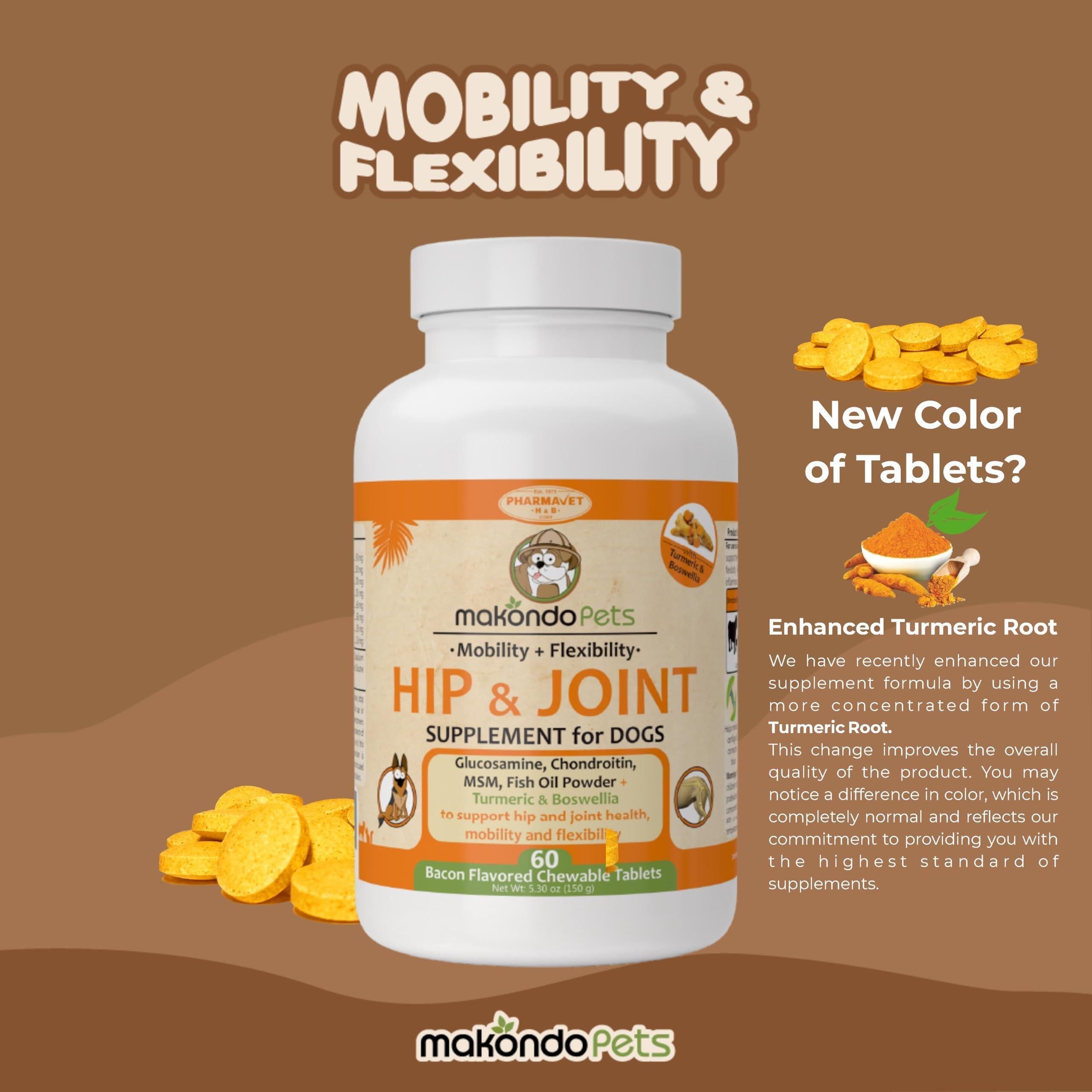 Chews pour la Santé Articulaire des Chiens avec Glucosamine & Curcuma