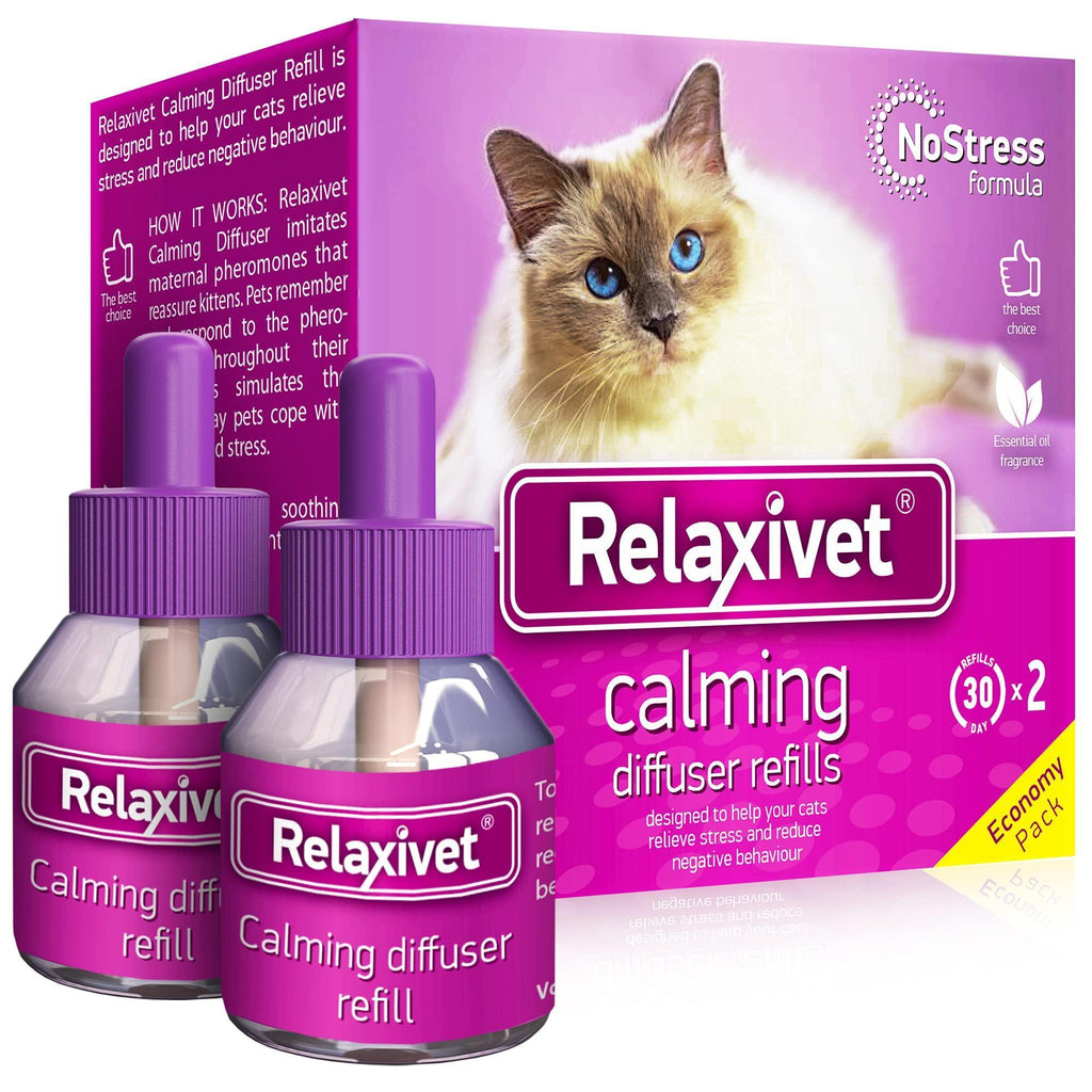 Recarga de Difusor Calmante para Gatos Anti Ansiedad Feromonas Calmantes para Mascotas Felinas 2 Recargas