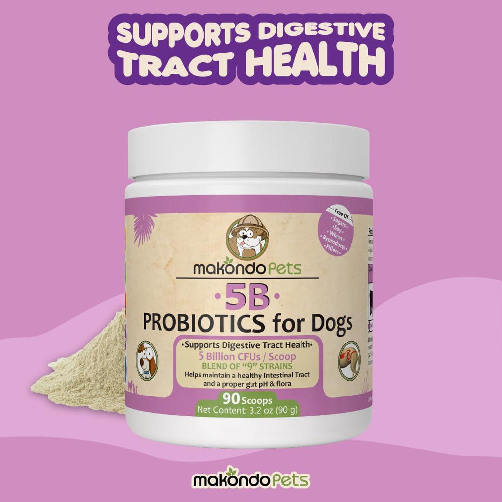 Mélange Probiotique Puissant pour Chiens - 9 Souches, 5B UFC