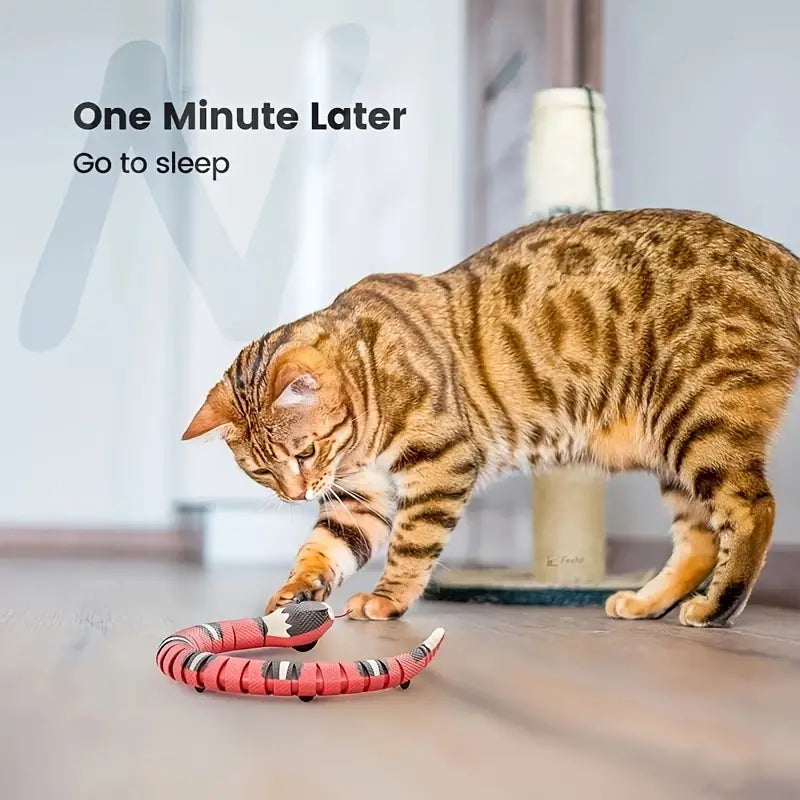 Jouet Serpent Rechargeable USB pour Chat - Jeu Actif