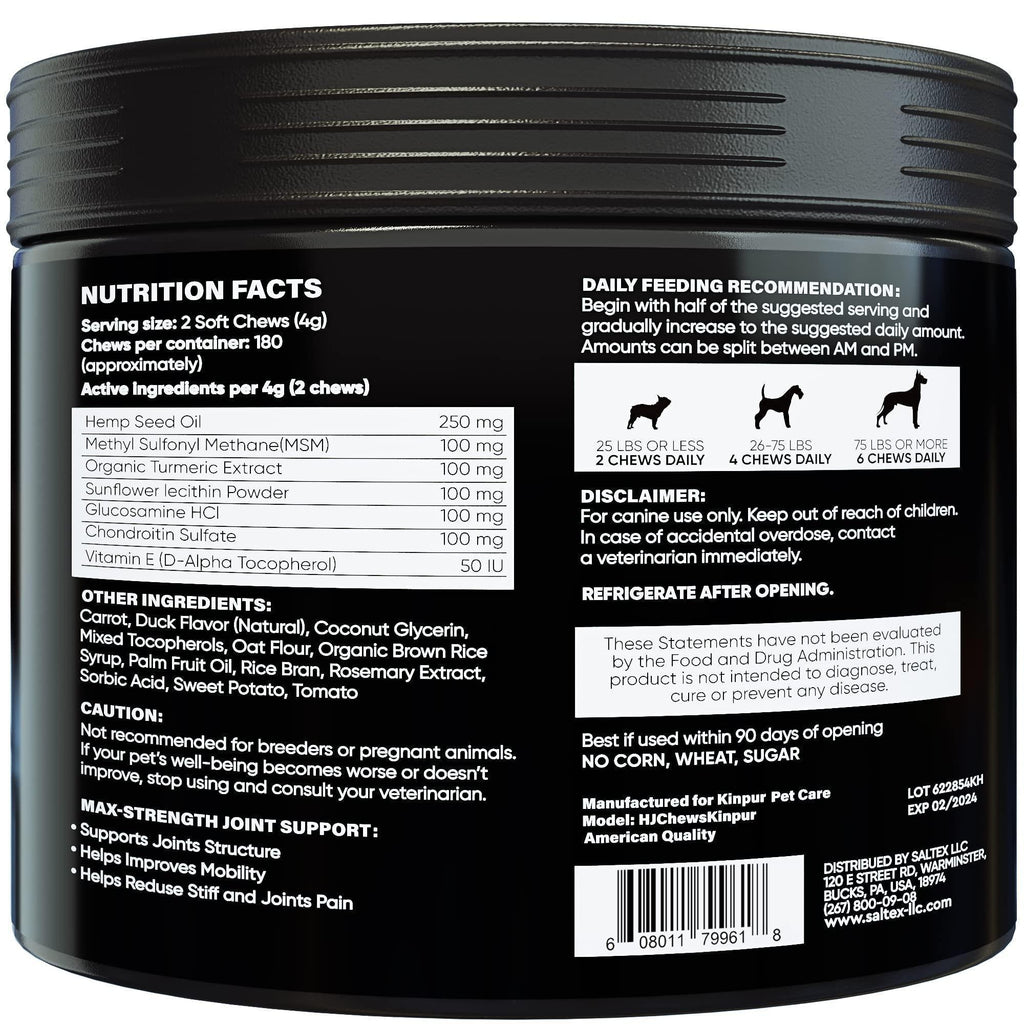 FlexiJoint Plus Friandises pour Chiens avec Glucosamine et Chanvre