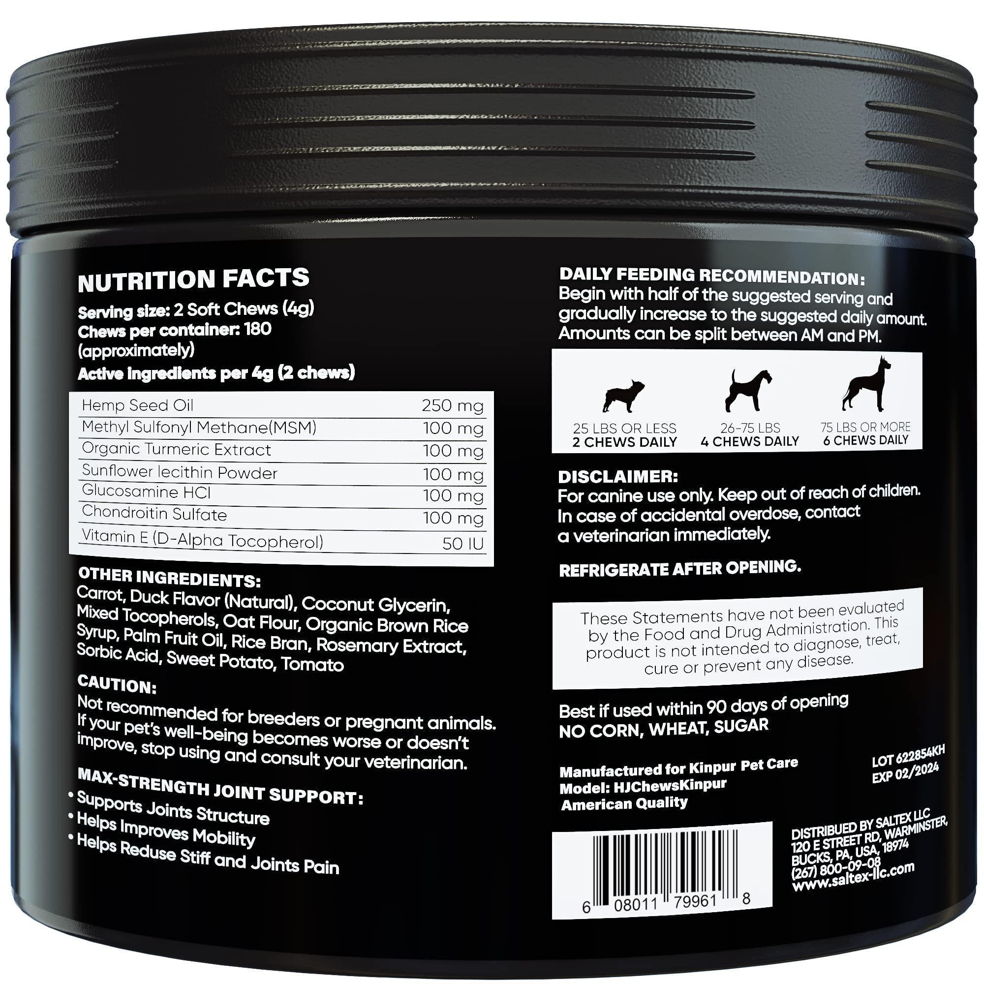FlexiJoint Plus Friandises pour Chiens avec Glucosamine et Chanvre