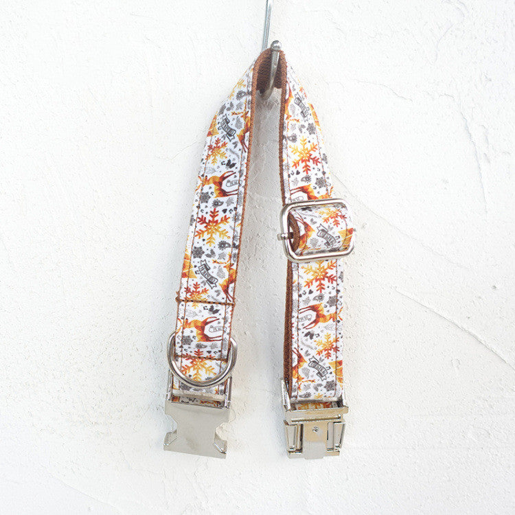 Collier doré fait main pour chien par MUTTCO