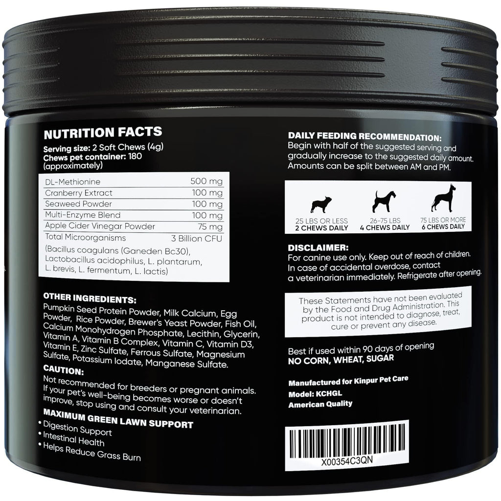 Friandises pour Chiens Green Lawn avec Cranberry et Vinaigre de Cidre de Pomme