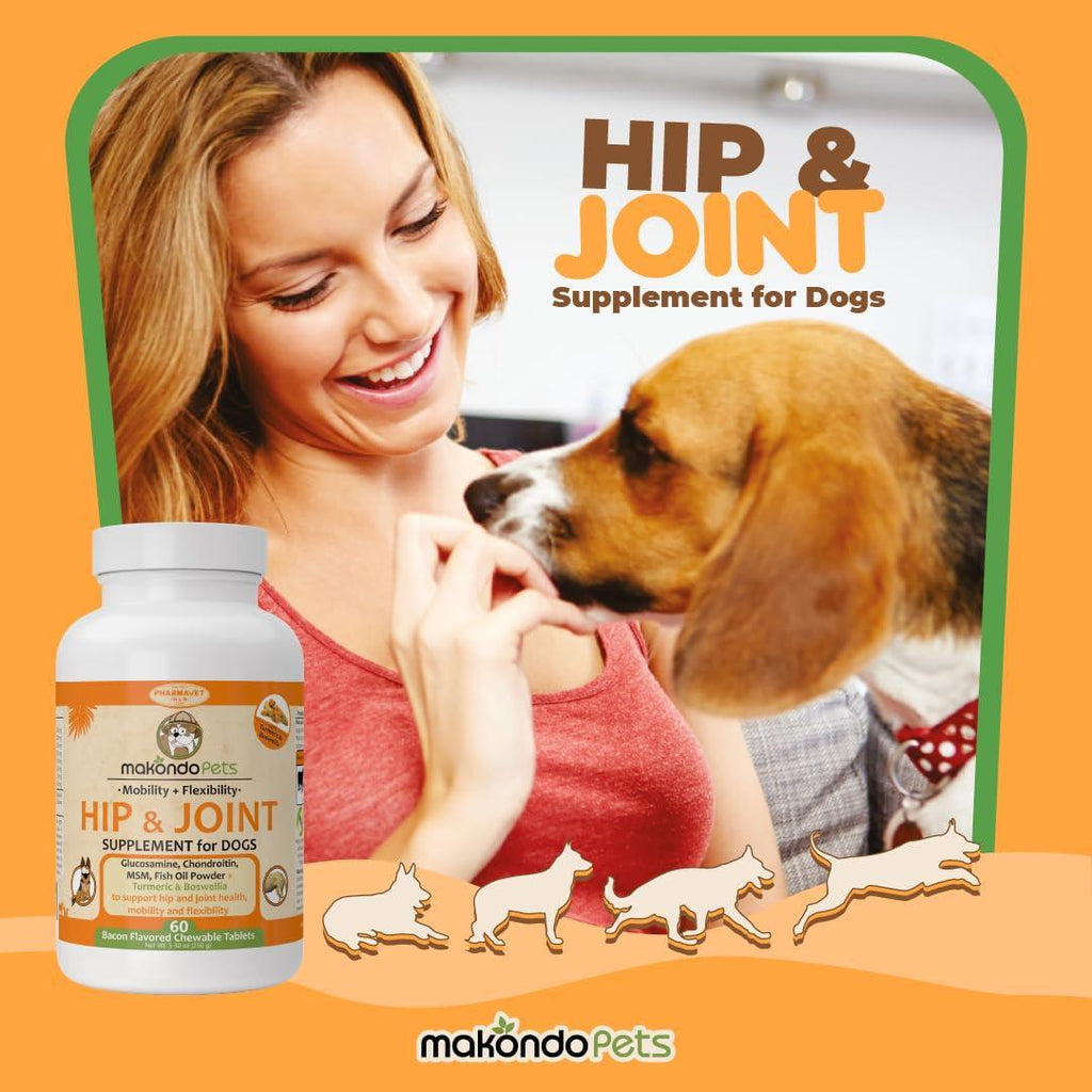 Chews pour la Santé Articulaire des Chiens avec Glucosamine & Curcuma