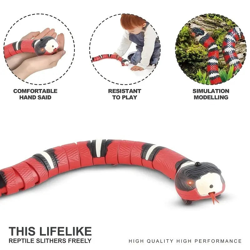 Jouet Serpent Rechargeable USB pour Chat - Jeu Actif
