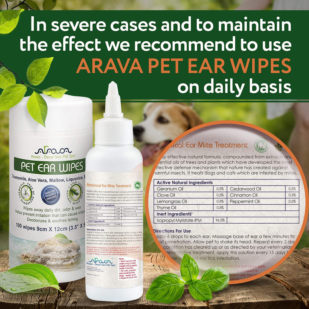Soulagement des Oreilles pour Animaux - Traitement Naturel pour Chiens & Chats