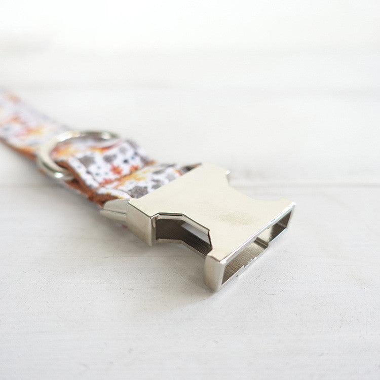 Collier doré fait main pour chien par MUTTCO